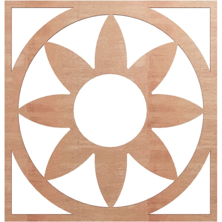 Ekena Millwork Blume Wood Fretwork Pierced Ceiling Medallion, Cherry, 20"OD x 7"ID x 3/8"T CMWP20X20X0375BLCH